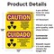 Signmission Radiation & Laser Sign, 18 in H x 12 in W, Plastic, Rectangle OS-2PACK-CR-P-1218-L-10167 - alternate 4